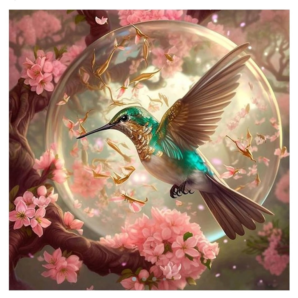 Hummingbird 5D Diamond Art Kits for Kids Beginner DIY Full Drill​